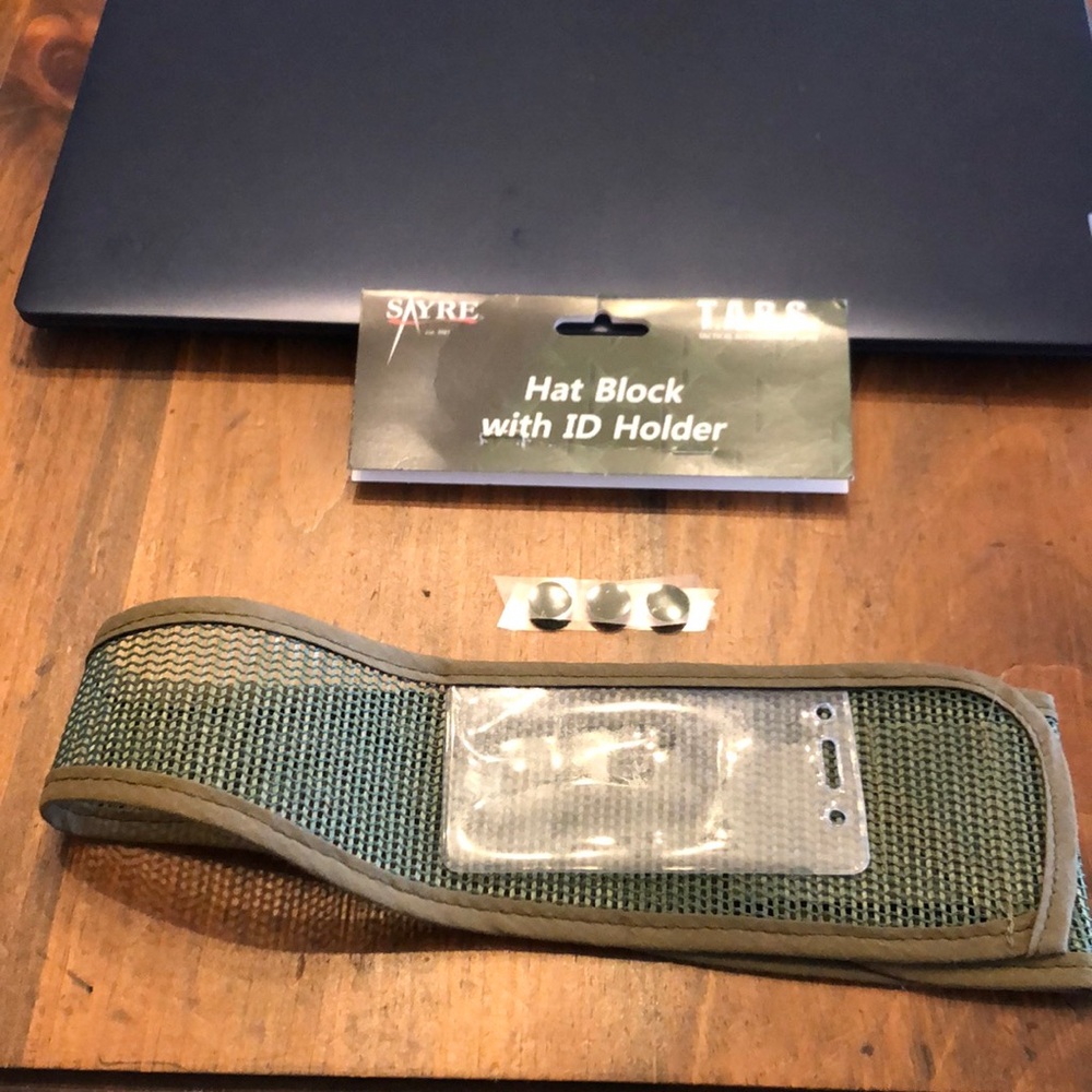 Military Hat Blocker w/ ID holder